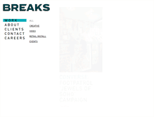 Tablet Screenshot of breaksagency.com